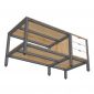 Bàn cắt vải có ngăn tủ 180x90cm gỗ cao su WSTB003