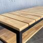 Ghế băng ngồi thay giày 120x40x45cm gỗ cao su GBD061