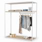 Giá treo đồ trưng bày shop 120x45x130cm gỗ cao su GQA68041