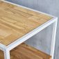Giá treo đồ trưng bày shop 120x45x130cm gỗ cao su GQA68041