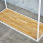 Giá treo đồ trưng bày shop 120x45x130cm gỗ cao su GQA68041