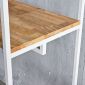 Giá treo đồ trưng bày shop 120x45x130cm gỗ cao su GQA68041