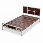 Giường ngủ lắp ráp 120x200x45cm gỗ cao su GN68054
