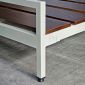 Giường ngủ lắp ráp 120x200x45cm gỗ cao su GN68054