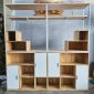 Hệ kệ trưng bày quần áo thời trang 230x45x240cm gỗ cao su GQA68042