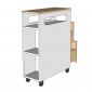 Tủ di động TINY 20x60x81cm gỗ cao su TDDT001
