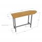 Bàn để ủi quần áo 120x40x81cm gỗ cao su BAUI001