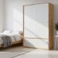Tủ quần áo 2 cánh cửa trượt 140x55x200cm gỗ cao su TQA68076
