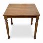 Bàn ăn Louis vuông 80x80cm gỗ cao su BA68281