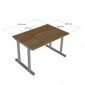 Bàn cụm 2 người 120x80cm gỗ plywood hệ TIO HBTO046 Bàn cụm 2 người 120x80cm gỗ plywood hệ TIO HBTO046