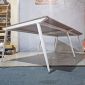 Bàn cụm 4 người 240x120cm gỗ PLywood vân sồi chân sắt hệ CONE HBCO027