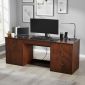 Bàn làm việc 2 ngăn tủ 200x55x78cm gỗ cao su BD68147