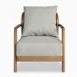 Ghế sofa đơn Alison bọc vải gỗ tần bì GSD68105