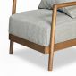 Ghế sofa đơn Alison bọc vải gỗ tần bì GSD68105