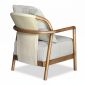 Ghế sofa đơn Alison bọc vải gỗ tần bì GSD68105