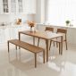 Ghế băng Neva 160x40x45cm gỗ Ash GBD065