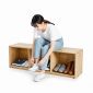 Ghế băng dài ngồi thay giày 140x35cm gỗ cao su GBD062