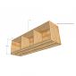 Ghế băng dài ngồi thay giày 140x35cm gỗ cao su GBD062