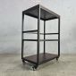 Kệ bếp di động 64x40x89cm mặt gỗ cao su KB68074