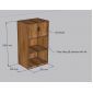 Tủ để đồ 55x40x100cm gỗ plywood vân giả đá KTB68233