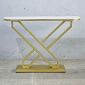 Bàn console 120x30x85cm mặt đá ceramic chân sắt CST081