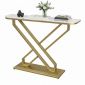 Bàn console 120x30x85cm mặt đá ceramic chân sắt CST081