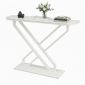 Bàn console 120x30x85cm mặt đá ceramic chân sắt CST081