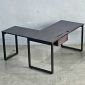 Bàn góc L có hộp điện 150x150cm gỗ tràm hệ Rectang HBRT120