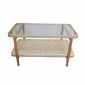 Bàn sofa chữ nhật 150x50cm mặt kính gỗ tần bì TT68354 Bàn sofa chữ nhật 150x50cm mặt kính gỗ tần bì TT68354