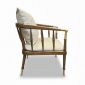 Ghế sofa đơn Caracole Beauty bọc vải nhung gỗ Ash GSD6832