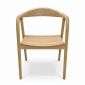 Ghế Neva tay tựa mặt ngồi plywood gỗ Ash GA68042