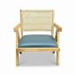 Ghế sofa V-leg nệm bọc da Si gỗ cao su GSD68106