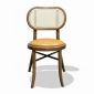 Ghế Thonet chân đan chéo bọc da Si gỗ Ash GSK035