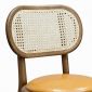 Ghế Thonet chân đan chéo bọc da Si gỗ Ash GSK035