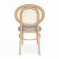 Ghế Thonet mặt trăng khung gỗ tần bì Ash lưng lưới GCF212