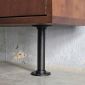 Hệ kệ ống nước áp tường 180x25x200cm gỗ cao su PPF025