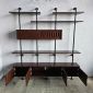 Hệ kệ ống nước áp tường 180x25x200cm gỗ cao su PPF025