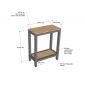 Kệ để thiết bị 60x30x83cm gỗ cao su KTB68235