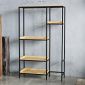 Kệ nhà bếp đa năng 123x40x200cm gỗ cao su KB68075
