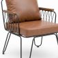 Ghế sofa đơn Fi12 nệm bọc da Si GSD68116