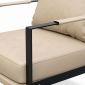 Ghế sofa đơn khung sắt nệm bọc da Si GSD68115