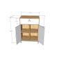 Tủ lưu trữ 75x45x110cm gỗ cao su KTB68232