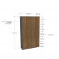 Tủ lưu trữ 120x40x21cm gỗ cao su cửa gỗ plywood KTB68236