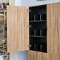 Tủ lưu trữ 120x40x21cm gỗ cao su cửa gỗ plywood KTB68236
