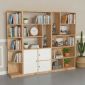Hệ kệ sách kết hợp kệ rượu 190x30x160cm gỗ cao su KS68349 Hệ kệ sách kết hợp kệ rượu 190x30x160cm gỗ cao su KS68349