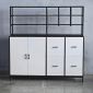 Tủ trang trí 165x40x165cm gỗ cao su KTB68234