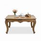 Bàn sofa Louis chữ nhật 101x54x52cm gỗ cao su TT68271