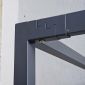 Chân sắt lắp ráp cho bàn 110x110cm sơn tĩnh điện HCUC030