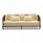 Ghế sofa băng khung gỗ INDOCHI 200x72x79cm vải họa tiết SFB68075