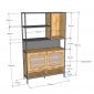 Kệ giày dép 120x37x200cm gỗ cao su KG68099 Kệ giày dép 120x37x200cm gỗ cao su KG68099